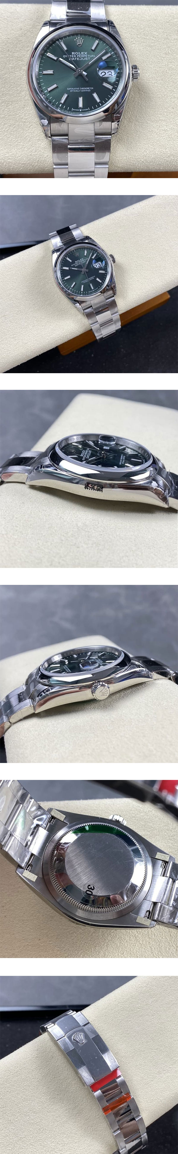【VS製】ロレックススーパーコピー M126200-0024 デイトジャスト 36mm グリーン